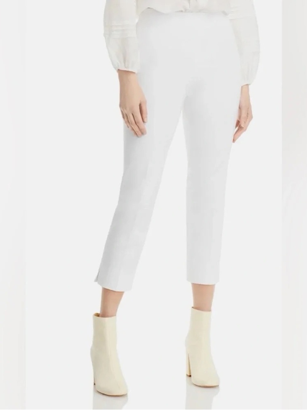 Kobi Halperin White Stretch Cady Pant NWT